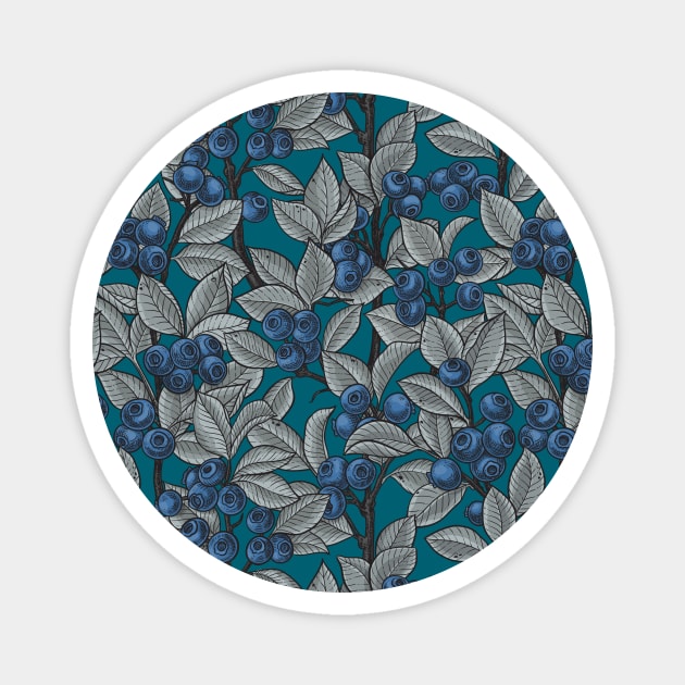 Blueberry garden Magnet by katerinamk